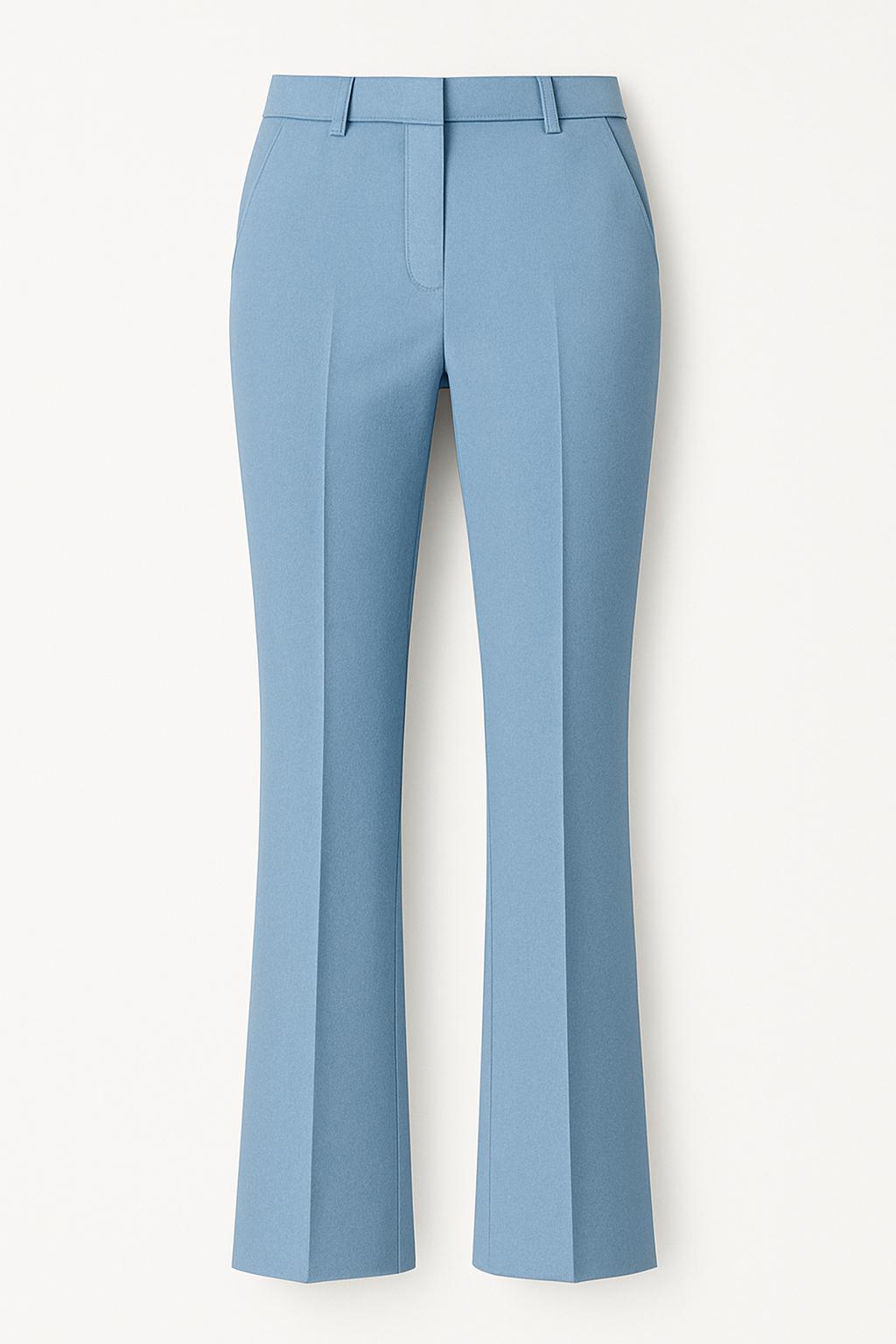 Light blue pants on a white background
